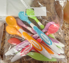 9 Munchkin Soft-Tip Infant Spoons Extra NEW fork spoon wood silicone set