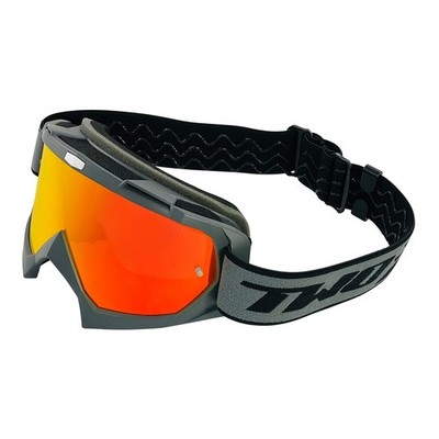 Motocross Brille TWO-X Race Crossbrille MX Enduro grau verspiegelt iridium