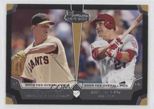 2012 Bowman Draft Dual Top 10 Picks Matt Cain Mike Trout #TP-CT 7ut