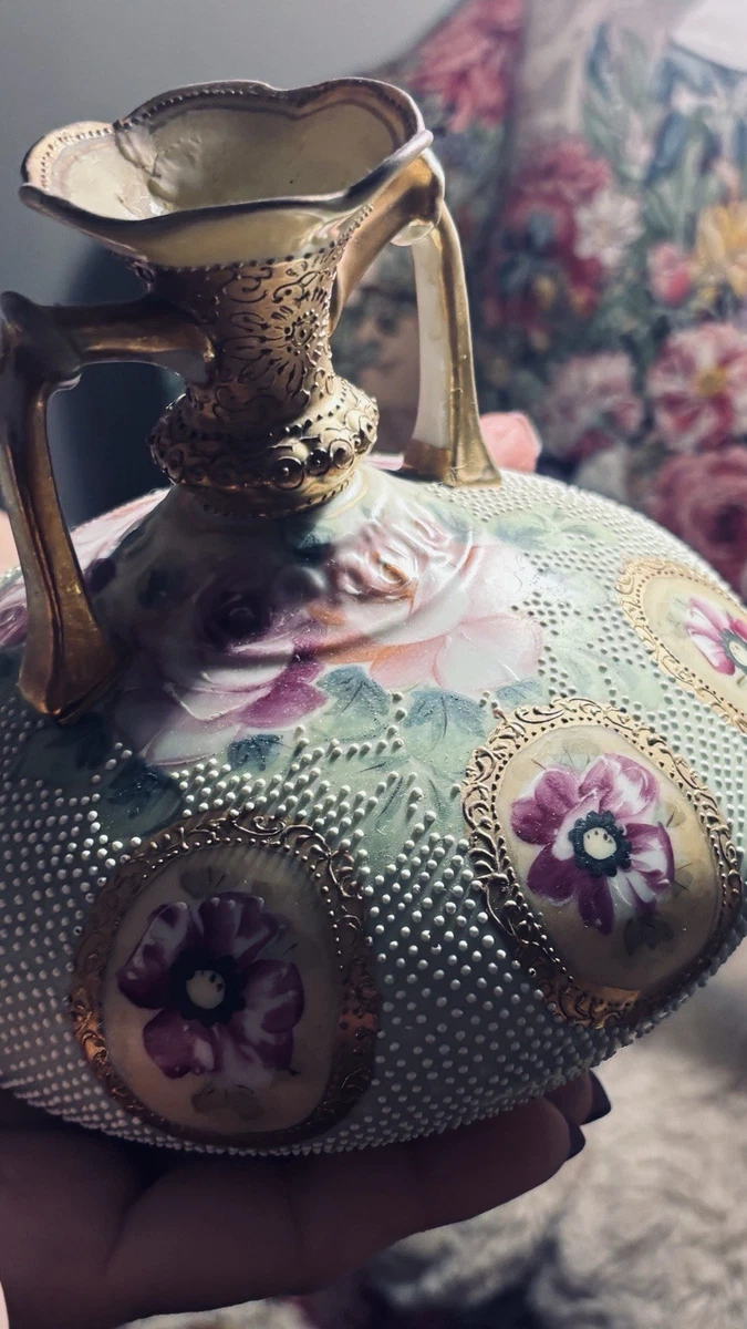 フランス1890s'ヴィクトリアイパーン グリーンオパールセント ヴァセリンSP Green 1900-1940 Antique Japanese Vases for sale | eBay