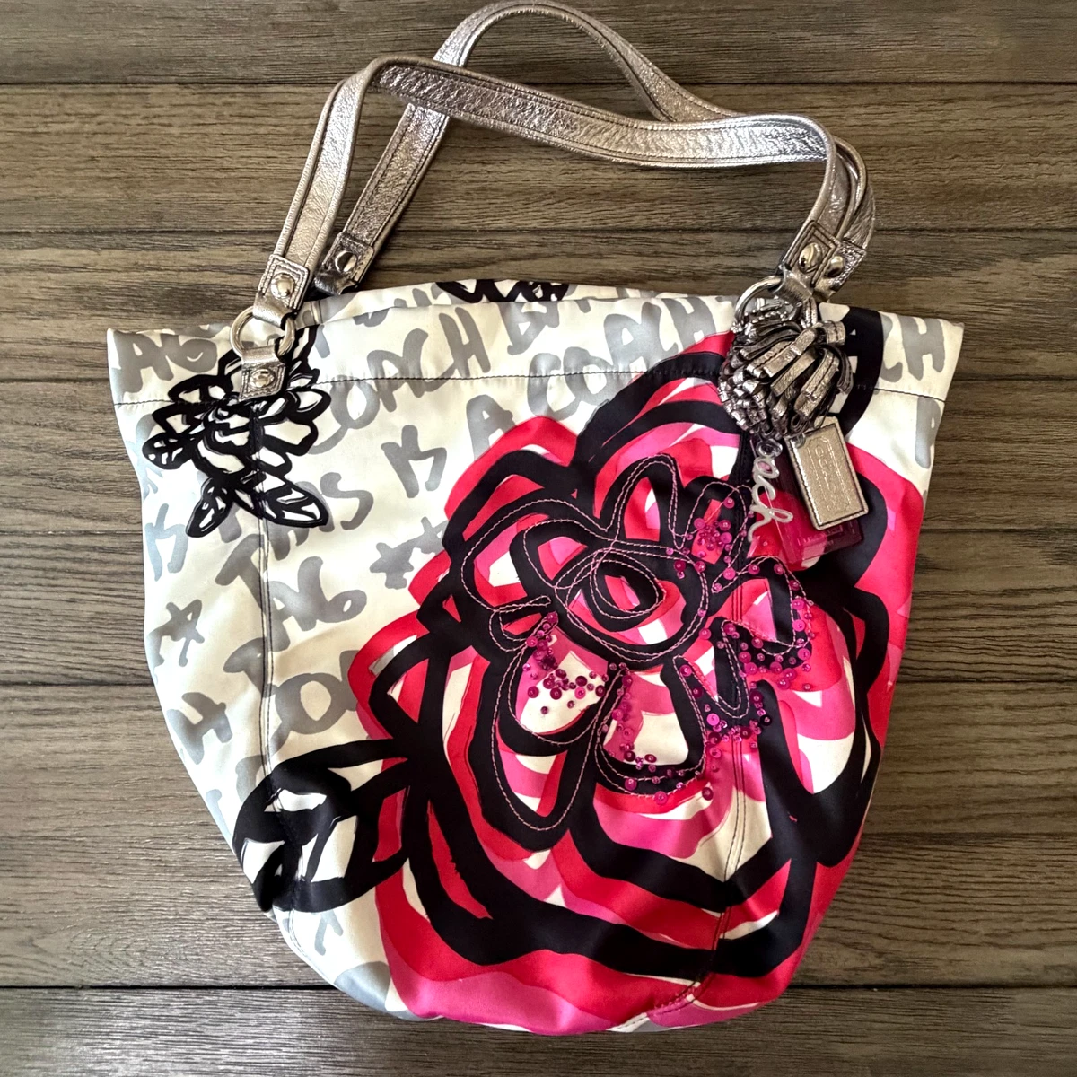 Coach Poppy Shoulder Bag Floral Bags & Handbags for Women for sale