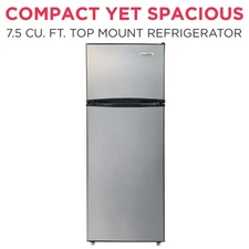 Frigidaire 7.5 Cu ft. Refrigerator Platinum Series Standard Door Style Stainless