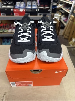 Size 6.5 Nike Air Diamond Varsity Turf Black/White-Iron Grey DZ0502-002 Men's