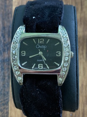 Black Bling Swap Watch Face By Beehive With Band Can Be Changed Out