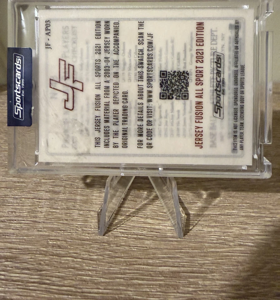 2021 Джерси Fusion Альберт Пухольс Игра Б/у Логотип Команды Реликвия /25 - Изображение 2 из 2