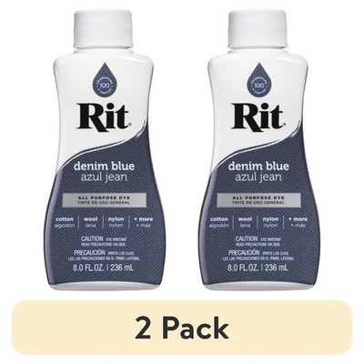 (2-pack) Rit All-Purpose Liquid Dye, Denim Blue, 8 fl oz