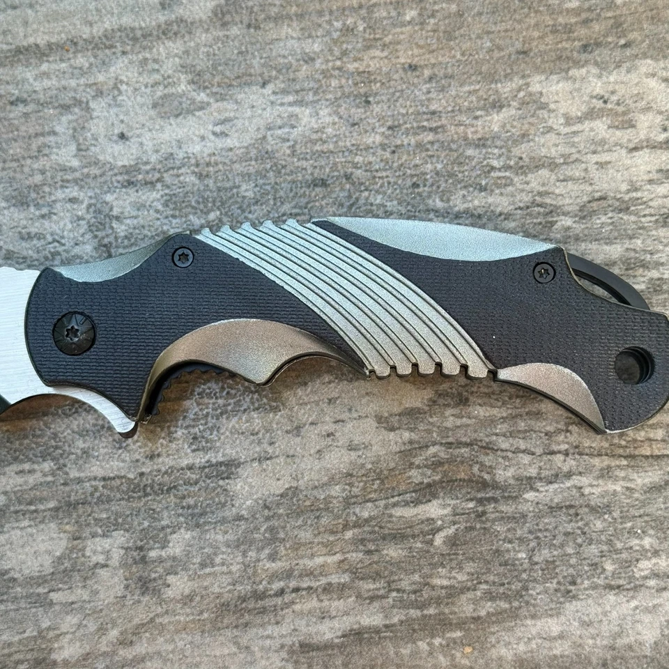 Тактический серебристый серый пружинный качественный нож MTech MX-A801GY EDC - Изображение 4 из 4