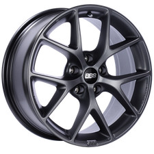 BBS SR 18x8 5x100 ET48 Satin Grey Wheel -70mm PFS/Clip Required SR024SG