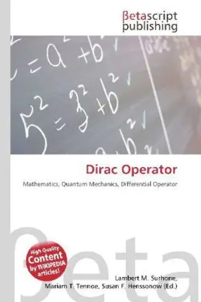 Lambert M. Surhone (U. A.) | Dirac Operator | Taschenbuch | Englisch (2026)-image