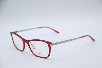 NEW SAFILO SA 6052 12Z CLEAR RED GRAY AUTHENTIC FRAMES EYEGLASSES 51-18