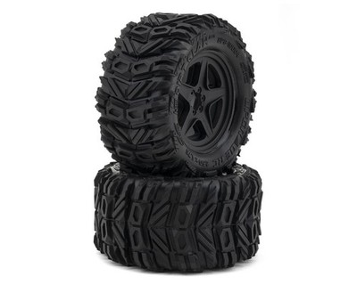 UpGrade RC Dirt Claw 2.8 BELTED All Terrain Reifen auf 5-Star Felgen schwarz mit