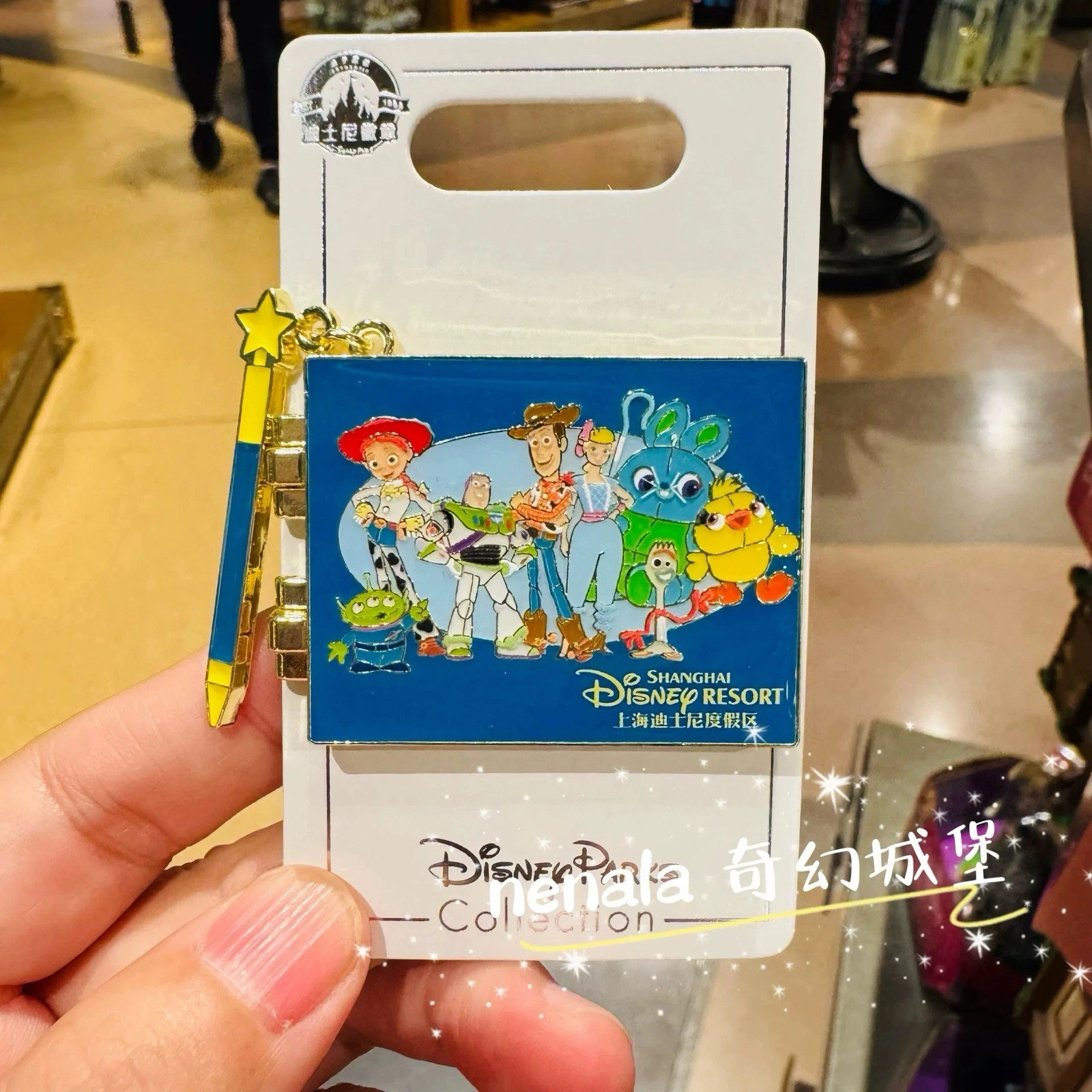Shanghai Disney Signature Series Toy Story Buzz Woody Jessie Forky Bo Peep Pin