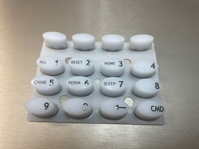 DMP Silicone Rubber Keypad replacement, Translucent White, AQUALITE SERIES, New