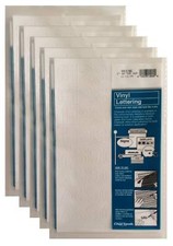 Chartpak 1-inch White Stick-on Vinyl Numbers 01136 , 5 PACKS