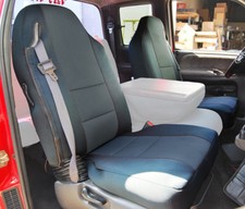 Dodge Ram 1998-2002 Charcoal Leather-like Custom Fit Front Seat Covers