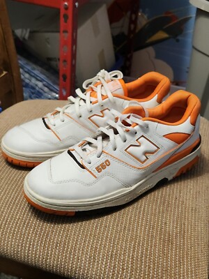 Size 10 - New Balance‎ 550 Syracuse (Varsity) Orange White BB550HG1 New Balance BB550HG1 550 Syracuse Mens Lifestyle Shoe  main image 4