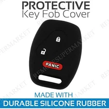 Key Fob Cover For 2005 2006 2007 2008 Honda Pilot Remote Case Skin Jacket