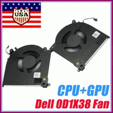 OEM CPU Fan + GPU Fan 0TG9V0 0D1X38 For DELL Alienware M15 R3 R4 RTX 2070 3070
