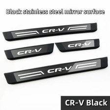 4pcs Black Door Scuff Sill Cover Panel Step Protector For Honda Cr-v Accessories 4pcs Black Door Scuff Sill Cover Panel Step Protector For Honda Cr-v Accessories