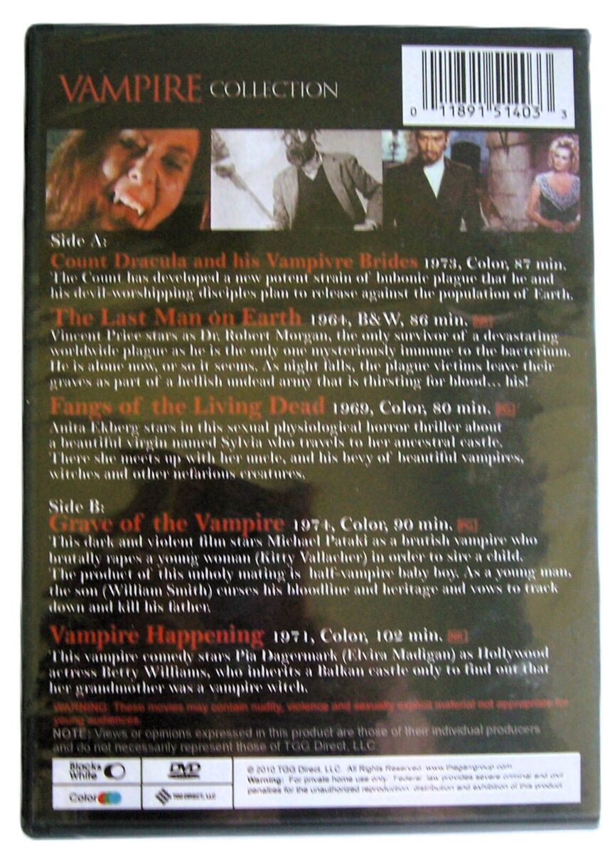 Vampire Collection: Fangs Of The Living Dead/Last Man On Earth 