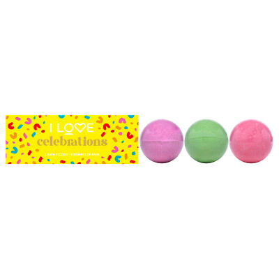 Celebrations Bath Fizzer Pack by I Love Cosmetics - 3 x 5.30 oz Bath Bombs