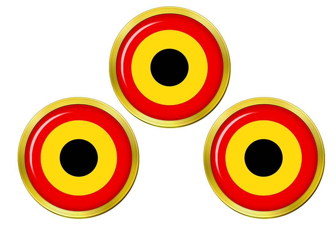 Belgian Roundel, Luchtcomponent (Composante air) Golf Ball Markers