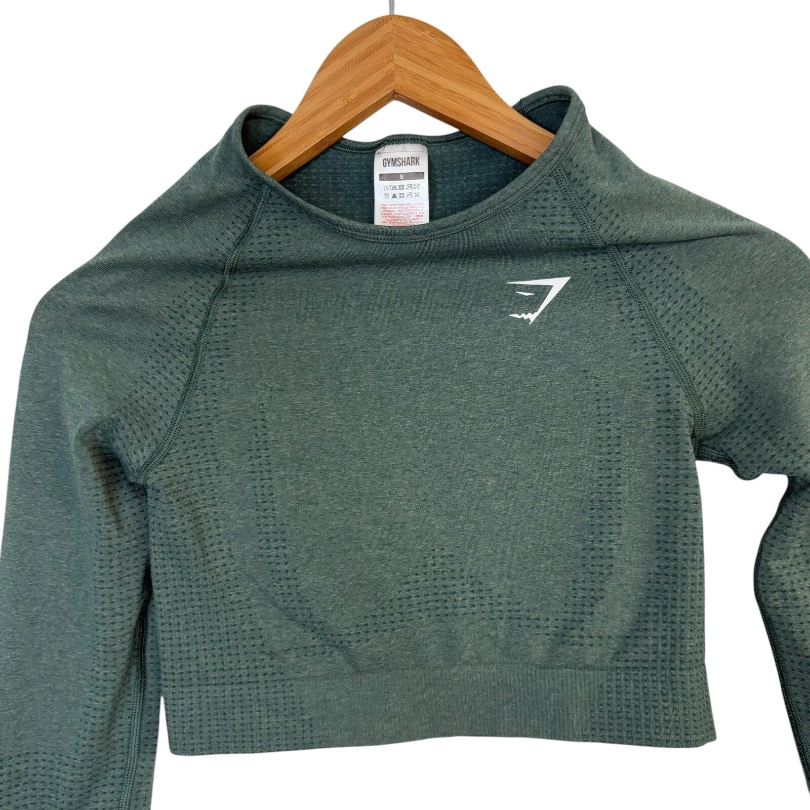 gymshark vital seamless 2.0 long sleeve crop thumb hole shirt