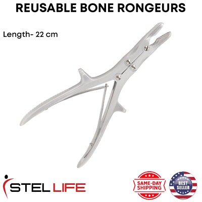 Bone Rongeurs Stille-Luer Double Action Curved Orthopedic Surgical Instruments