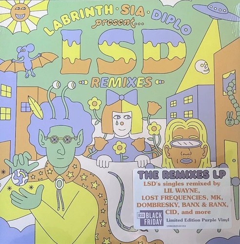 Labrinth Sia Diplo Remixes Lp RSD Limited Purple Vinyl New LSD