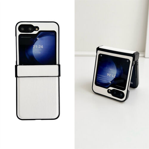 Fashion PU Leather Phone Protective Case Cover For Samsung Galaxy Z Flip 3 4 5 6 - Picture 12 of 34