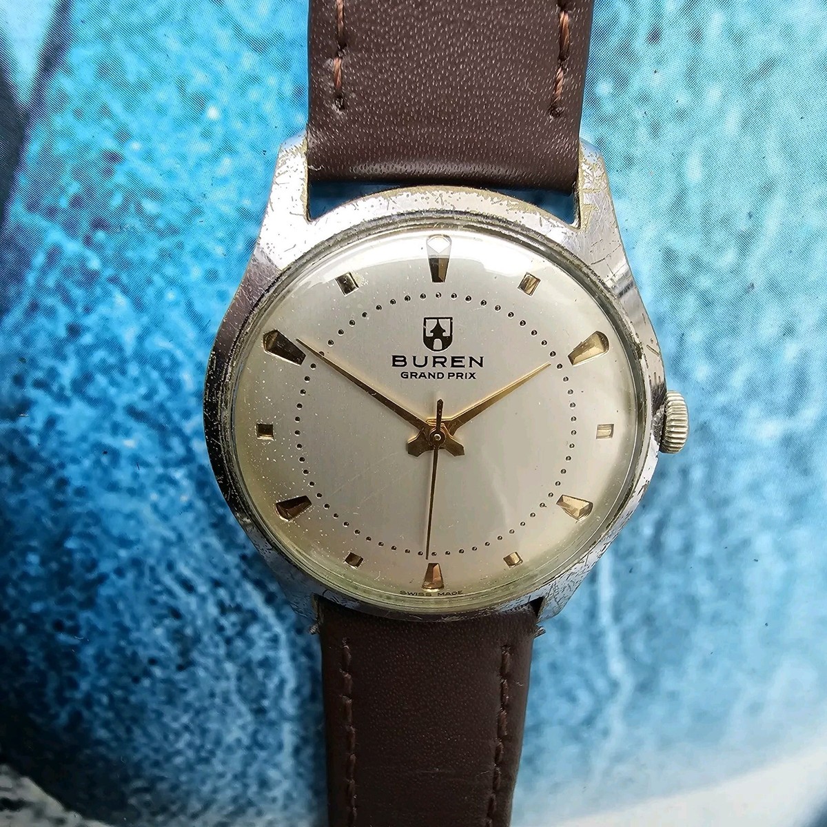 Vintage Buren Grand Prix Hand-Winding Men's Watch | eBay