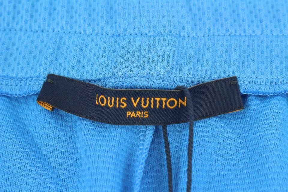 Louis Vuitton Virgil Abloh Men's XXL Blue Mesh Sporty Patch Shorts Spo –  Bagriculture