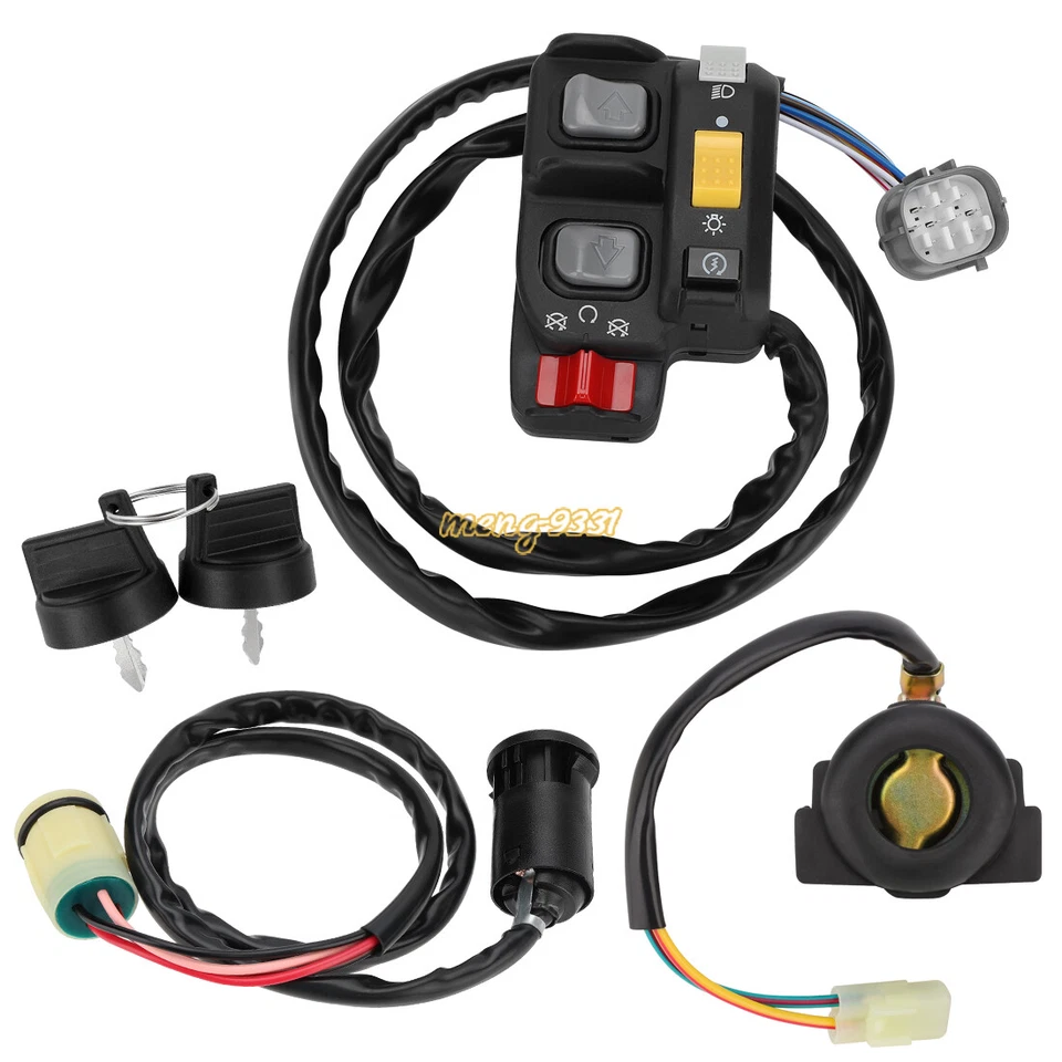 Handlebar Key Switch Starter Relay Kit for Honda Rancher 400 TRX400FA/FGA 04-07 - Image 2 of 4