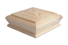 Stair Newel Post Cap Pyramid Newel Cap Solid Pine 70mm Full Half