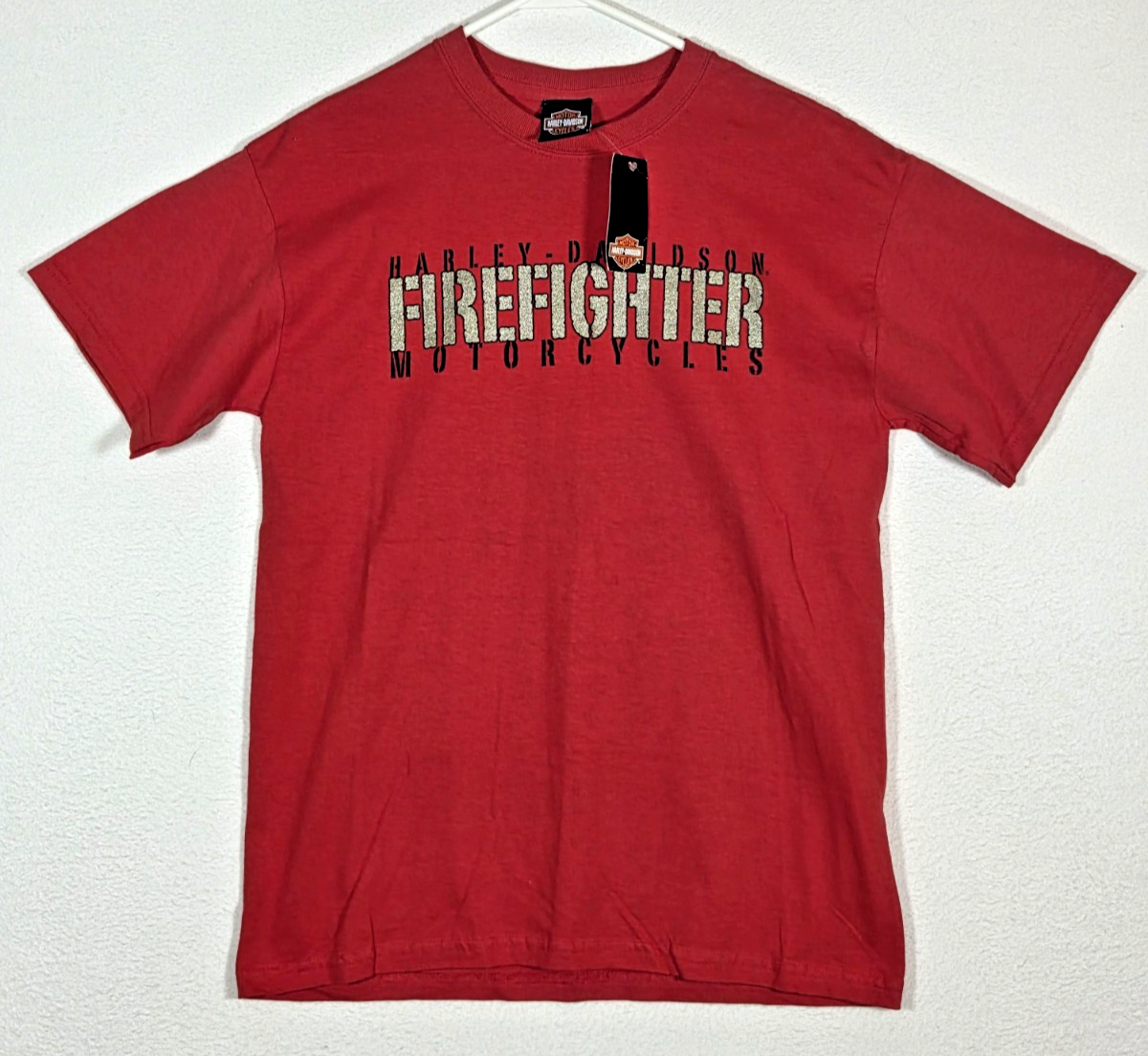 Vintage Y2K Harley Davidson Firefighter Motorcycles Biker T Shirt Mens size M