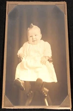 Victorian Antique Cabinet Card Photo of a Baby