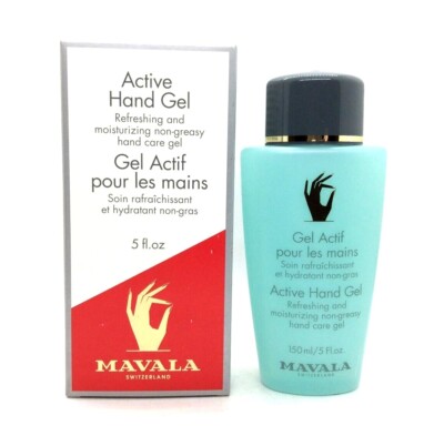 Mavala 5 oz / 150 ml active hand gel refreshing moisturizing non-greasy R16