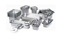 Stainless Steel Gastronorm Pan Gastro Container Tray Bain Marie Food Pot Lid