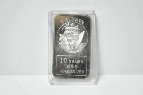 0.999 Silver Bullion Bars & Rounds 10 g Precious Metal Content per Unit