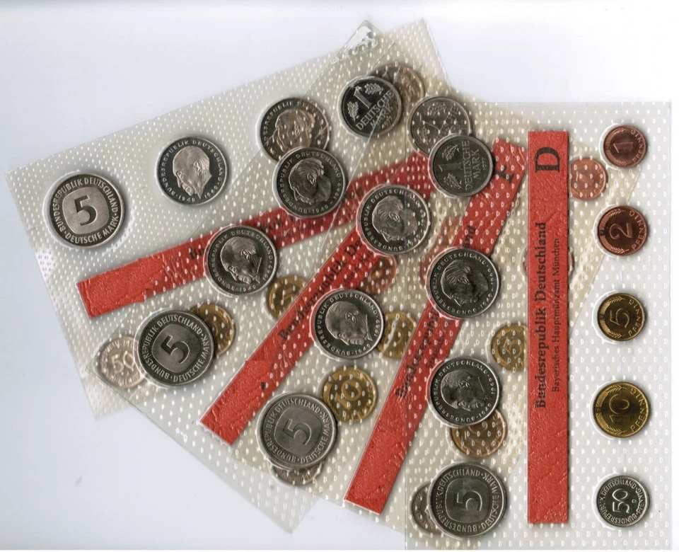 xxx BRD 1 Pfennig bis 5 DM Kurssätze   2000  ADFGJ   Stempelglanz - Bild 1 von 1