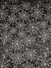 Handmade Bandana SPIDER WEB & STARS~ BIKER/HOLLOWEEN/CREEPY