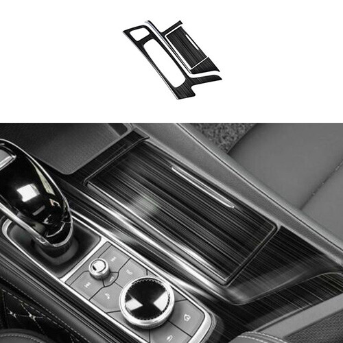 Gearbox Panel Cover Black Steel For Cadillac CT5 20-2023 Center Console