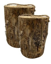 2 x Schwedenfeuer mit 25cm Höhe & 17-24cm Durchmesser I Schwedenfackel Outdoor