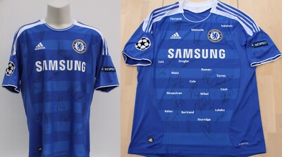 Signed Jersey Chelsea Champions League Shirt 2012 Chelsea Shirt