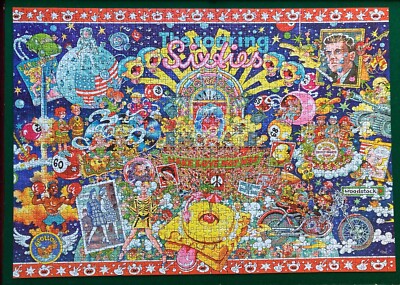 RYBA HEYE puzzle 1500 The roaring sixties complete Mordillo Loup