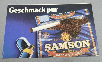 15. SAMSON Halfzware Shag Tabak Tobacco Werbeanzeige Werbung