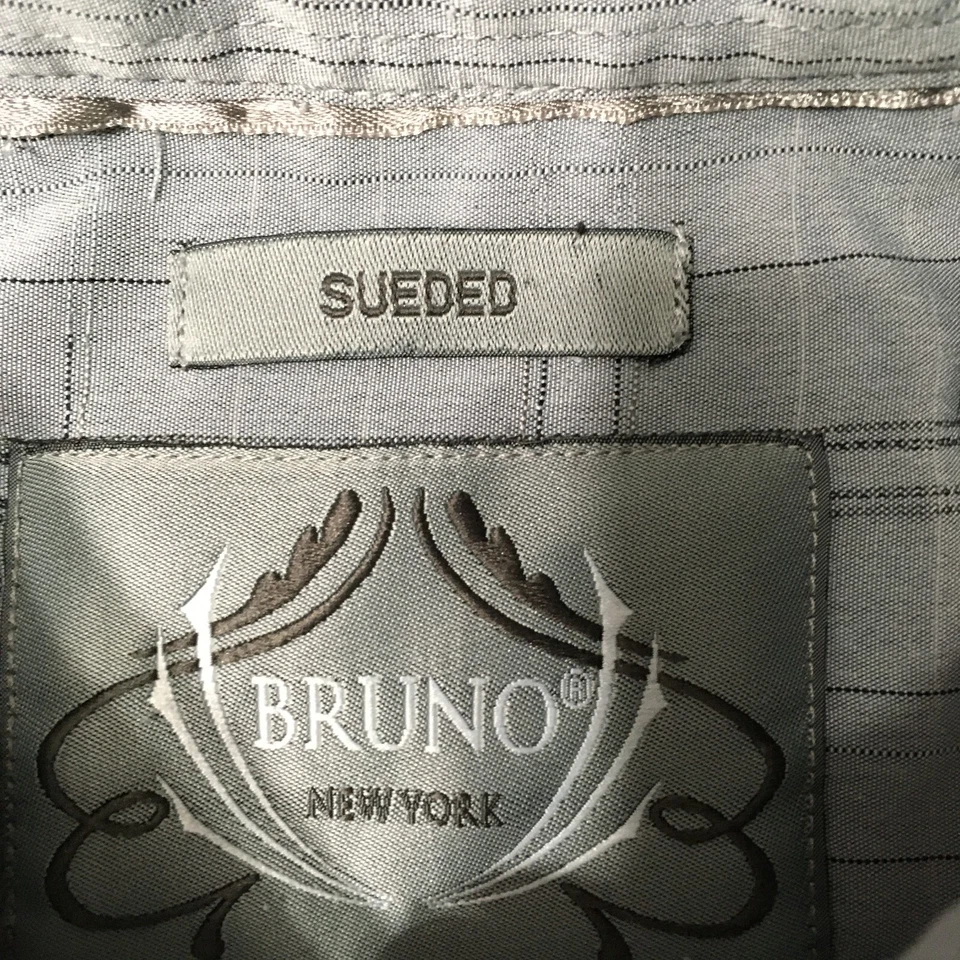 Рубашка с длинным рукавом из микрофибры Bruno Sueded итальянская серая размер XL мужская - Изображение 4 из 4