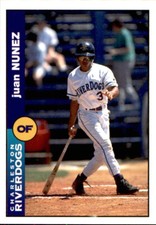 1996 Charleston Riverdogs Team Issue #9624 Juan Nunez Dominican Republic DR Card