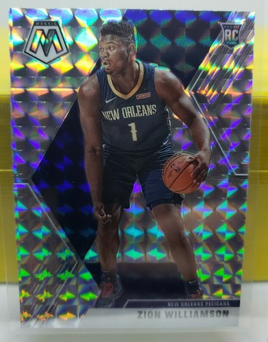 Zion Williamson [White Mosaic] #209 2019 Panini Mosaic card