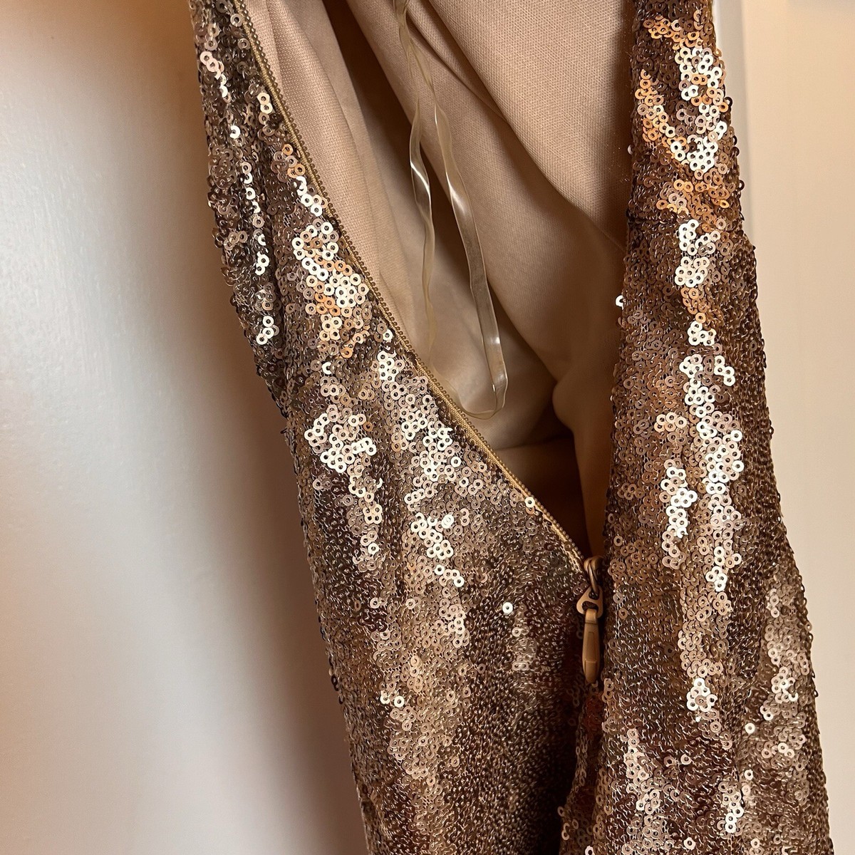 Charlotte Russe Women's Sequin Body-Con Dress Gold Sequin Formal HOCO Size  XS | eBay